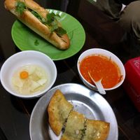 banh mi and 'pillow donut' at Bao An Vegan (formerly Vegan Banhmi) in Hanoi