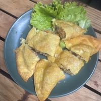 crispy pillow dumpling  at Bao An Vegan (formerly Vegan Banhmi) in Hanoi
