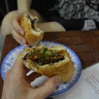 Banh Mi, normal and "high protein" at Bao An Vegan (formerly Vegan Banhmi) in Hanoi