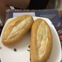 Tasty banh mi, not a great photo but I just wanted to eat it straight away!!  at Bao An Vegan (formerly Vegan Banhmi) in Hanoi