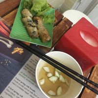 Spring rolls  at Bao An Vegan (formerly Vegan Banhmi) in Hanoi