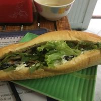 Seitan banh mi at Bao An Vegan (formerly Vegan Banhmi) in Hanoi