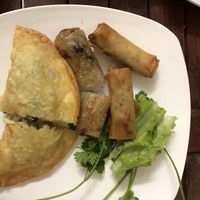 Spring Rolls & Pillow Donut at Bao An Vegan (formerly Vegan Banhmi) in Hanoi