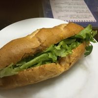 Meat replacement banh mi  at Bao An Vegan (formerly Vegan Banhmi) in Hanoi