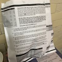 Sustainable, recycled packaging 😊 Love the idea! at Bao An Vegan (formerly Vegan Banhmi) in Hanoi