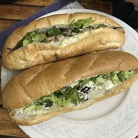 Meatless banh mi at Bao An Vegan (formerly Vegan Banhmi) in Hanoi