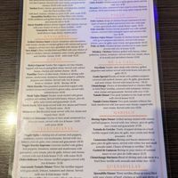 Menu front at El Cortez in Mokena