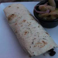 Oyster mushroom burrito at La Botanica in San Antonio