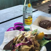 Barbacoa jackfruit nachos and concha at La Botanica in San Antonio