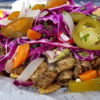 Jackfruit nachos! Super good! at La Botanica in San Antonio