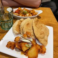 Potato and bread at Kailash Momo in South East London