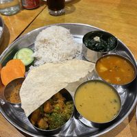 All vegan thali - delicious and a bargain  #Veganuary at Kailash Momo in South East London