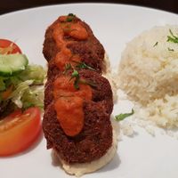 falafel and rice at Pasha in Pitlochry
