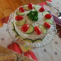 Vegan sandwich taart! at De Snoeperij in Dirksland