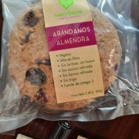 Packed vegan cookie they offer at Fat Cat Coffee House in Antigua