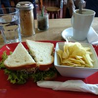 Sandwich sin queso at Fat Cat Coffee House in Antigua