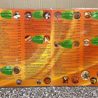 Menu at Udupi Cafe in Tempe