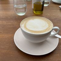 Cappuccino with oat milk   at Kai 3 in Hornum