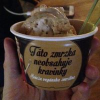 peanut butter and coconut icecream at Mondieu - Panska in Bratislava