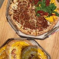 Pizza and Esfihas  at Barao Natural - B4 in Sao Paulo