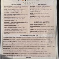 New menu  at CLE Juice Box in Mentor