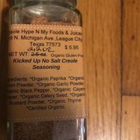 No Sodium Gluten Free Organic Louisiana Creole Seasoning at Natural Living Food Co-op and Cafe in League City