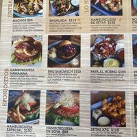 Menu, June 2022    at La Ruta Vegana in Mazatlan