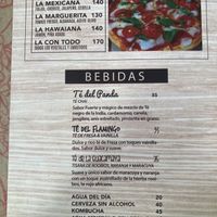 Menu, June 2022.   at La Ruta Vegana in Mazatlan