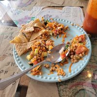 Vegan ceviche at La Ruta Vegana in Mazatlan