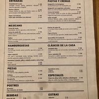 La Ruta Menu at La Ruta Vegana in Mazatlan