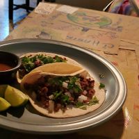 Carne de soya tacos at La Ruta Vegana in Mazatlan
