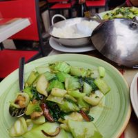 Pak choi dish at Ho's Kina in Stockholm