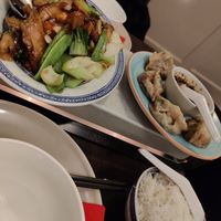 Vegan chicken and dumpling at Ho's Kina in Stockholm