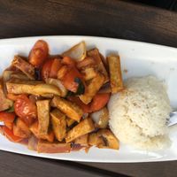 Tofu dish at Sampan in Frankfurt