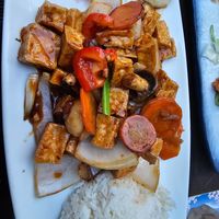 Veganes Tofu Süß-Sauer at Sampan in Frankfurt