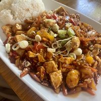 vegan mapo tofu   at Sampan in Frankfurt