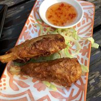 Vegan chicken drumsticks 🤤  at Sampan in Frankfurt