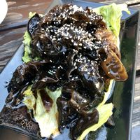 Chinese morels salad at Sampan in Frankfurt