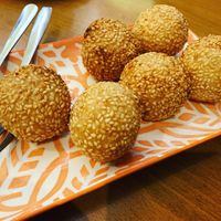 Sesamballs at Sampan in Frankfurt