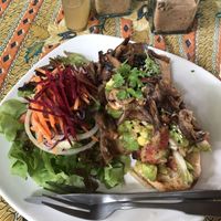 avocado toast w mushroom  at FatCat in Pai