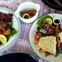 Vegetable Sandwich + Grilled Vegetables  at FatCat in Pai