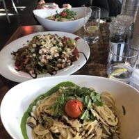 Spaghetti „Carbonara“ und ein Bauernsalat at Casbah in Siegburg