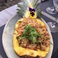 filled pineapple  at Lao Thai   in Gdansk