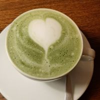 Vegan macha at Retro in Gdansk