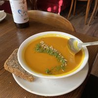 Pumpkin soup   at Retro in Gdansk