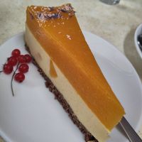 Peach cake at Retro in Gdansk