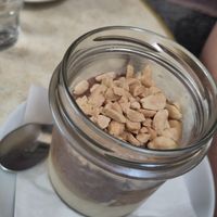 Vegan snickers dessert at Retro in Gdansk