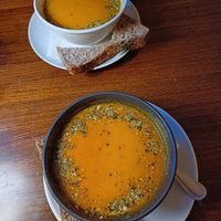 Pumpkin soup at Retro in Gdansk