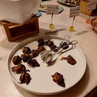 Courgette bhajis at daTerra - Baixa in Porto