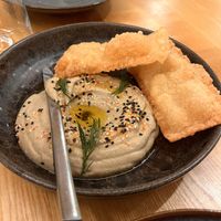 Dip and fried bread   at daTerra - Baixa in Porto